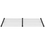 Vidaxx Door Canopy 199x90 cm polycarbonat sort og gennemsigtig