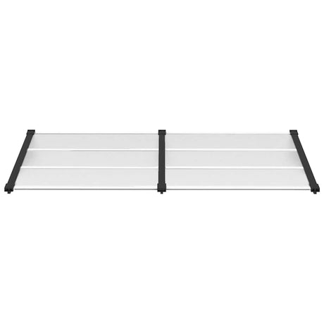 Vidaxx Door Canopy 199x90 cm polycarbonat sort og gennemsigtig