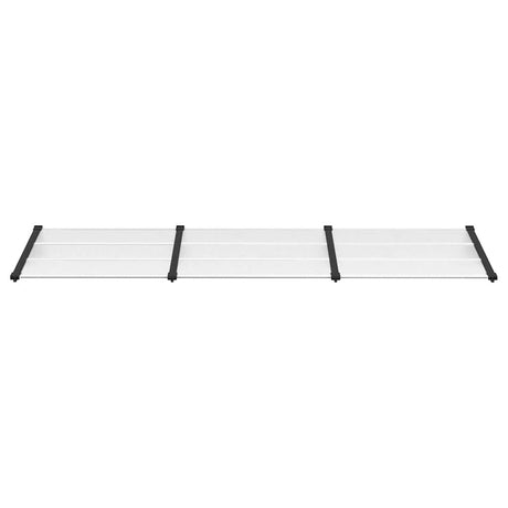 VIDAXX Dørbaldakin 297,5x90 cm polycarbonat sort og gennemsigtig