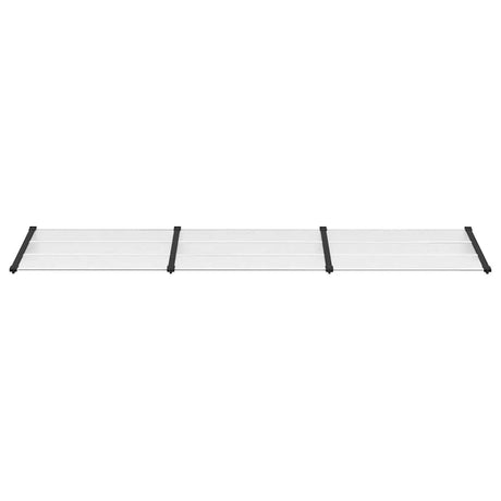 VIDAXX Dørbaldakin 358,5x90 cm polycarbonat sort og gennemsigtig