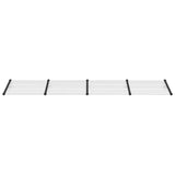 Vidaxx Door Canopy 396x90 cm polycarbonat sort og gennemsigtig