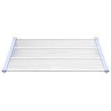 VIDAXX Dørbaldakin 122x90 cm polycarbonatgrå og gennemsigtig