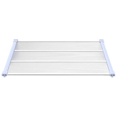 VIDAXX Dørbaldakin 122x90 cm polycarbonatgrå og gennemsigtig