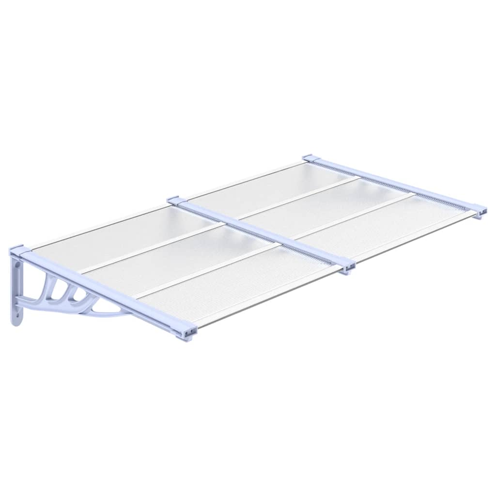 VIDAXX Dørbaldakin 152,5x90 cm polycarbonatgrå og gennemsigtig