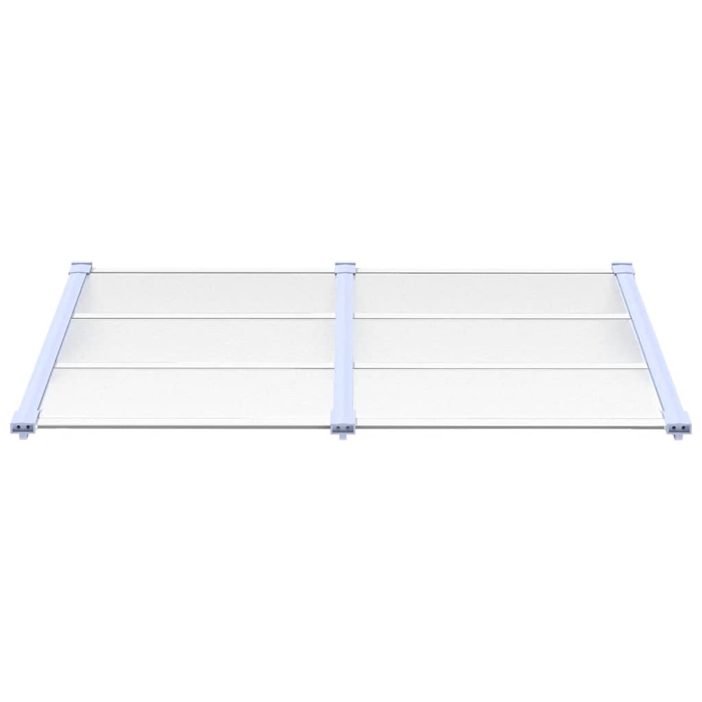 VIDAXX Dørbaldakin 152,5x90 cm polycarbonatgrå og gennemsigtig