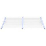 VIDAXX Dørbaldakin 152,5x90 cm polycarbonatgrå og gennemsigtig
