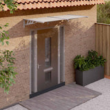 Vidaxx Door Canopy 199x90 cm polycarbonatgrå og gennemsigtig