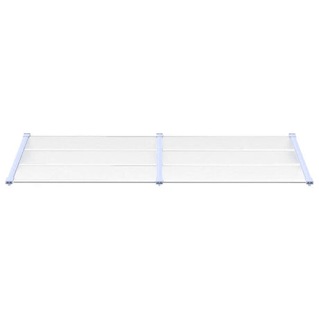 VIDAXX Dørbaldakin 239x90 cm polycarbonatgrå og gennemsigtig