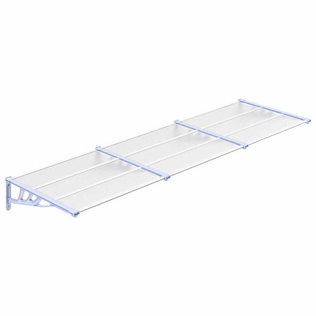 VIDAXX Dørbaldakin 297,5x90 cm polycarbonatgrå og gennemsigtig