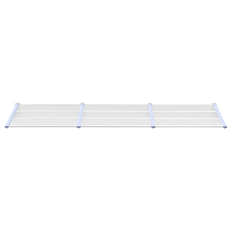 VIDAXX Dørbaldakin 297,5x90 cm polycarbonatgrå og gennemsigtig