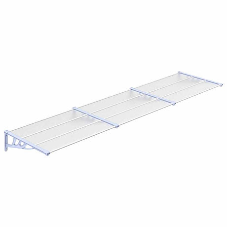 VIDAXX Dørbaldakin 358,5x90 cm polycarbonatgrå og gennemsigtig