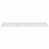 VIDAXX Dørbaldakin 358,5x90 cm polycarbonatgrå og gennemsigtig