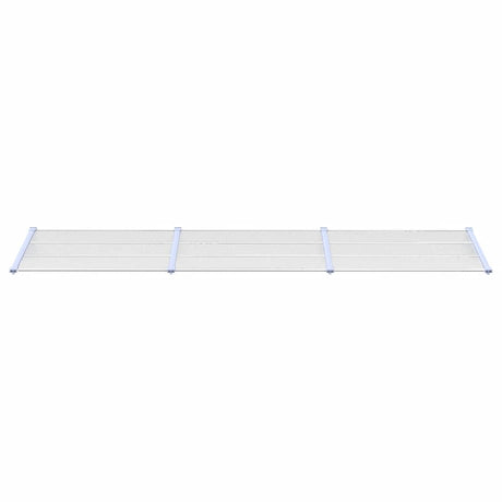 VIDAXX Dørbaldakin 358,5x90 cm polycarbonatgrå og gennemsigtig