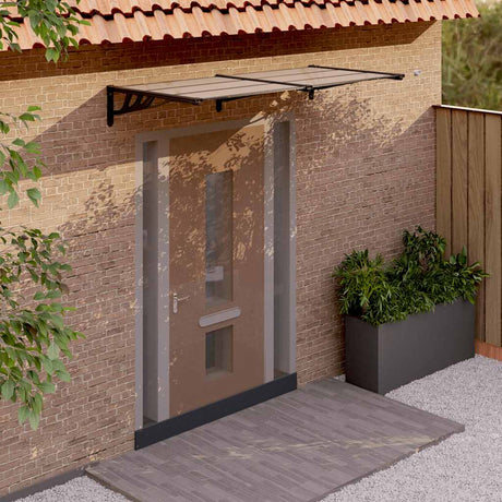 Vidaxx Door Canopy 199x90 cm polycarbonat sort