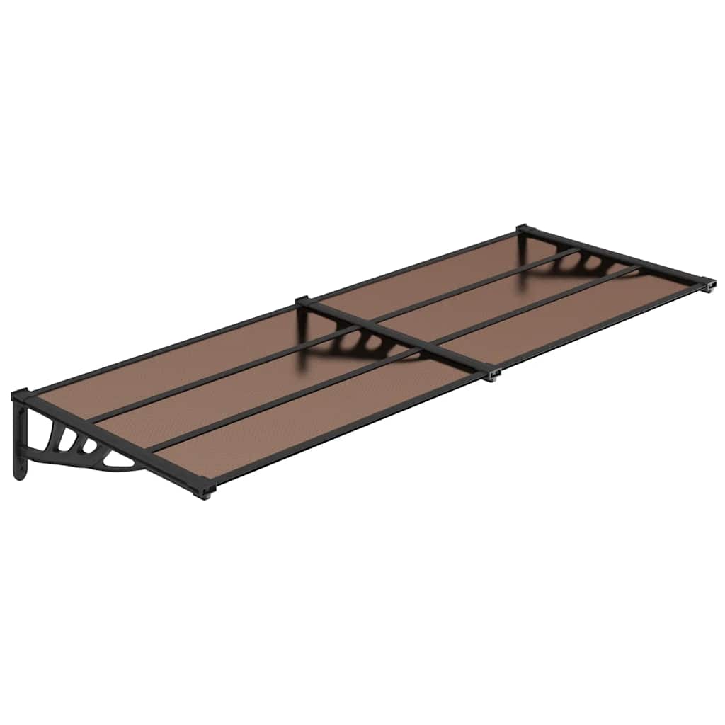 VIDAXX Dørbaldakin 239x90 cm polycarbonat sort