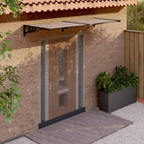 VIDAXX Dørbaldakin 239x90 cm polycarbonat sort