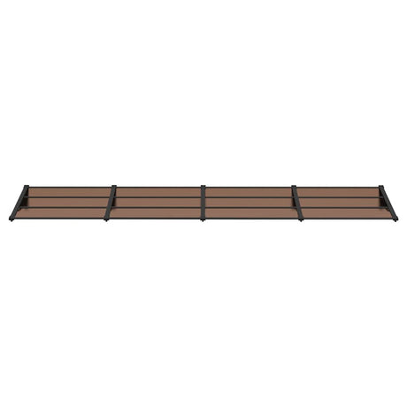 VIDAXX Dørbaldakin 396x90 cm polycarbonat sort