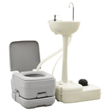 Vidaxl camping toilet og vask med vandtank