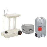 Vidaxl camping toilet og vask med vandtank