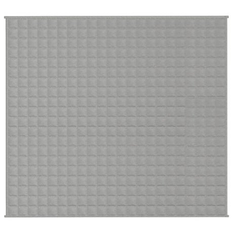 Vidaxx vægtet tæppe 200x220 cm 9 kg stof grå