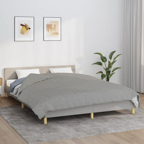 Vidaxx vægtet tæppe 200x220 cm 9 kg stof grå
