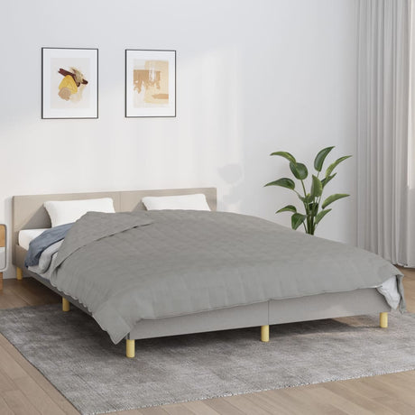 Vidaxx vægtet tæppe 220x230 cm 11 kg stof grå