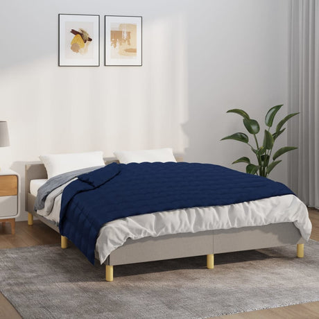 Vidaxx vægtet tæppe 152x203 cm 7 kg stof blåt