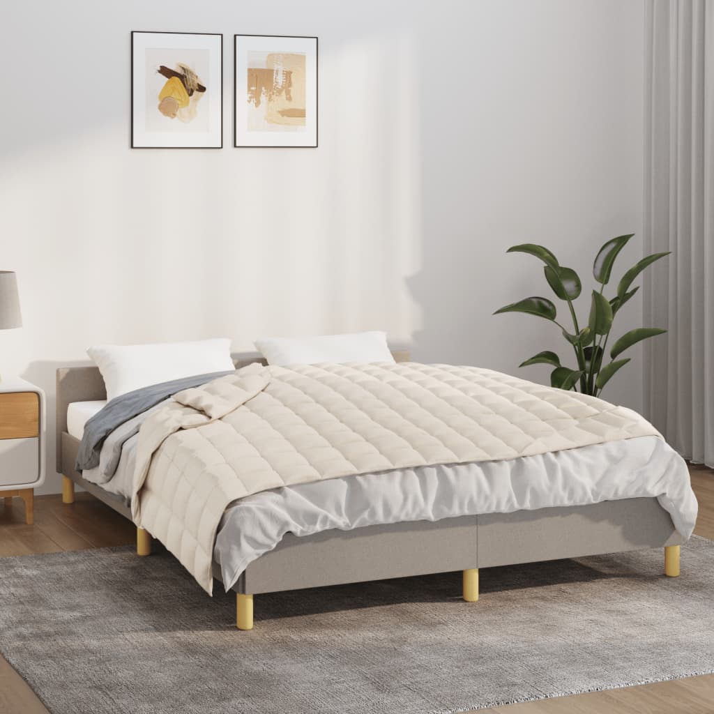 Vidaxx vægtet tæppe 122x183 cm 9 kg stof Lyscreme