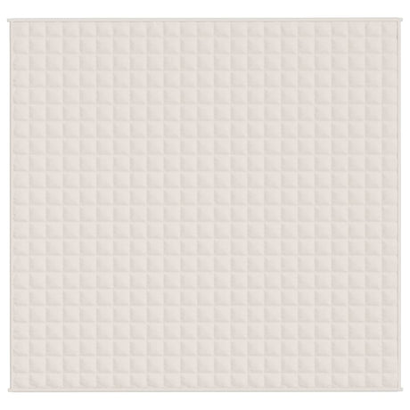 Vidaxx vægtet tæppe 220x230 cm 15 kg stof Lyscreme