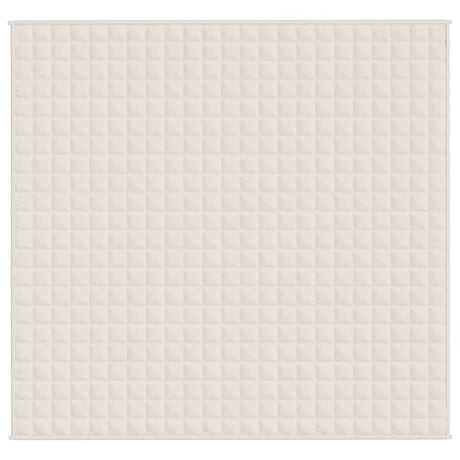 Vidaxx vægtet tæppe 220x240 cm 15 kg stof Lyscreme