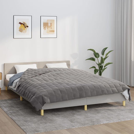 Vidaxx vægtet tæppe 200x230 cm 13 kg stof grå