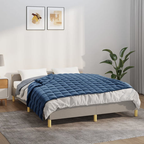 Vidaxx vægtet tæppe 122x183 cm 9 kg stof blå
