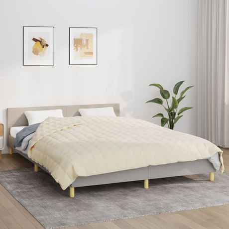 Vidaxx vægtet tæppe 200x230 cm 13 kg stof let fløde fløde