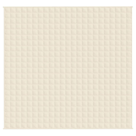 Vidaxx vægtet tæppe 220x230 cm 11 kg Stof Lyscreme