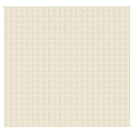 Vidaxx vægtet tæppe 220x230 cm 15 kg stof Lyscreme