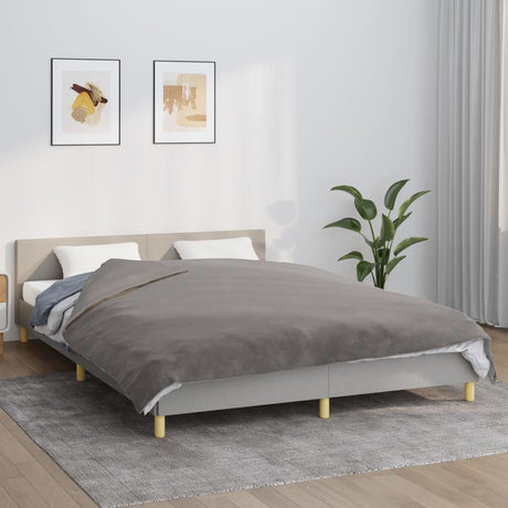 Vidaxx vægtet tæppe med dækning 200x230 cm 13 kg stof grå