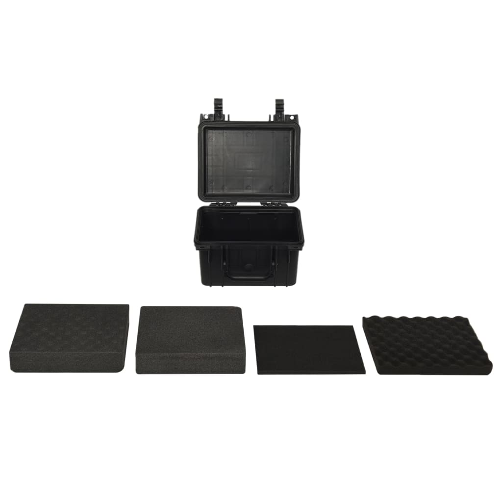 Vidaxl FlightCase Portable 27x25x18 cm pp sort