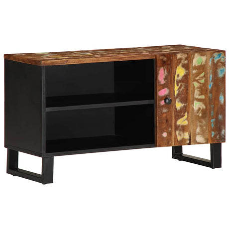 Vidaxl tv-meubel 80x33x46 cm massief hout gerecycled en bewerkt hout