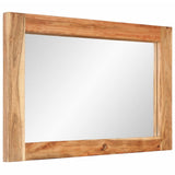 Vidaxx Mirror 70x50 cm Solid Acacia Wood and Glass