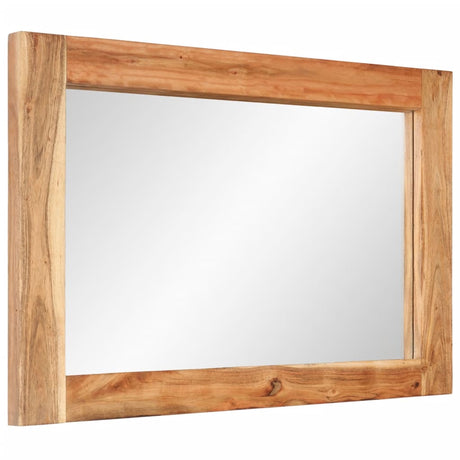Vidaxx Mirror 70x50 cm Solid Acacia Wood and Glass