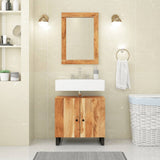 Vidaxx Mirror 70x50 cm Solid Acacia Wood and Glass