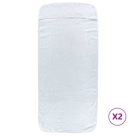 Vidaxl Beach håndklæder 2 stk 400 g m² 75x200 cm stof hvid