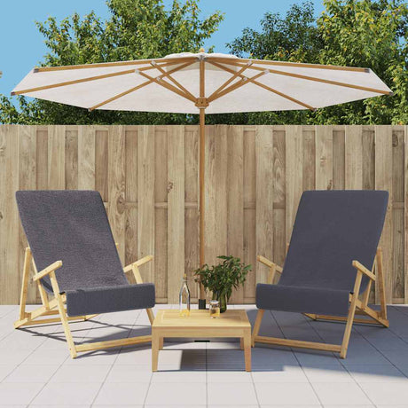 Vidaxx Beach håndklæder 2 stk 400 g m² 60x135 cm stof Anthracite