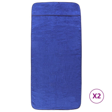 Vidaxl Beach håndklæder 2 stk 400 g m² 60x135 cm stof Royal Blue