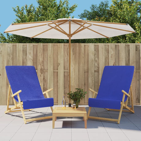Vidaxl Beach håndklæder 2 stk 400 g m² 60x135 cm stof Royal Blue