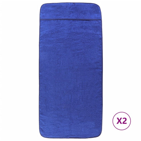 Vidaxl Beach Håndklæder 2 stk 400 g m² 75x200 cm stof Royal Blue