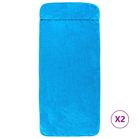 Vidaxx Beach håndklæder 2 stk 400 g m² 75x200 cm stof turkis