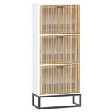 VIDAXX SHOE CABINET 52X25X120 cm konstrueret træhvide