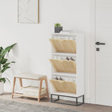 VIDAXX SHOE CABINET 52X25X120 cm konstrueret træhvide
