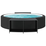 Vidaxl opbevaringshylder 2 stk Poly Rattan Black